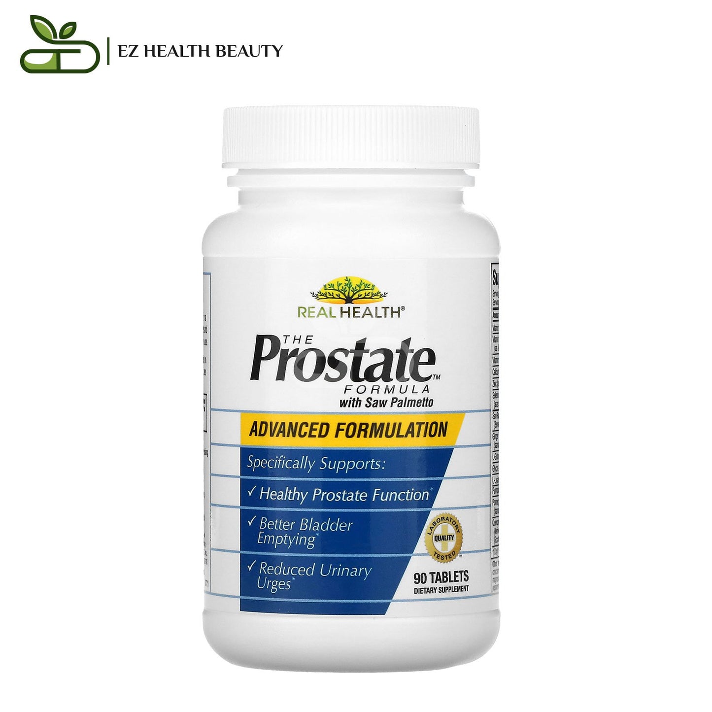 حبوب بروستات فورمولا بالبلميط المنشاري لدعم البروستاتا 90 قرصًا The Prostate Formula with Saw Palmetto Real Health