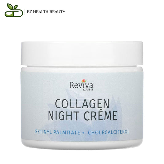 ريفيفا لابس كريم ليلي للوجه بالكولاجين 55 جم - Reviva Labs, Collagen Night Creme, 2 oz (55 g)