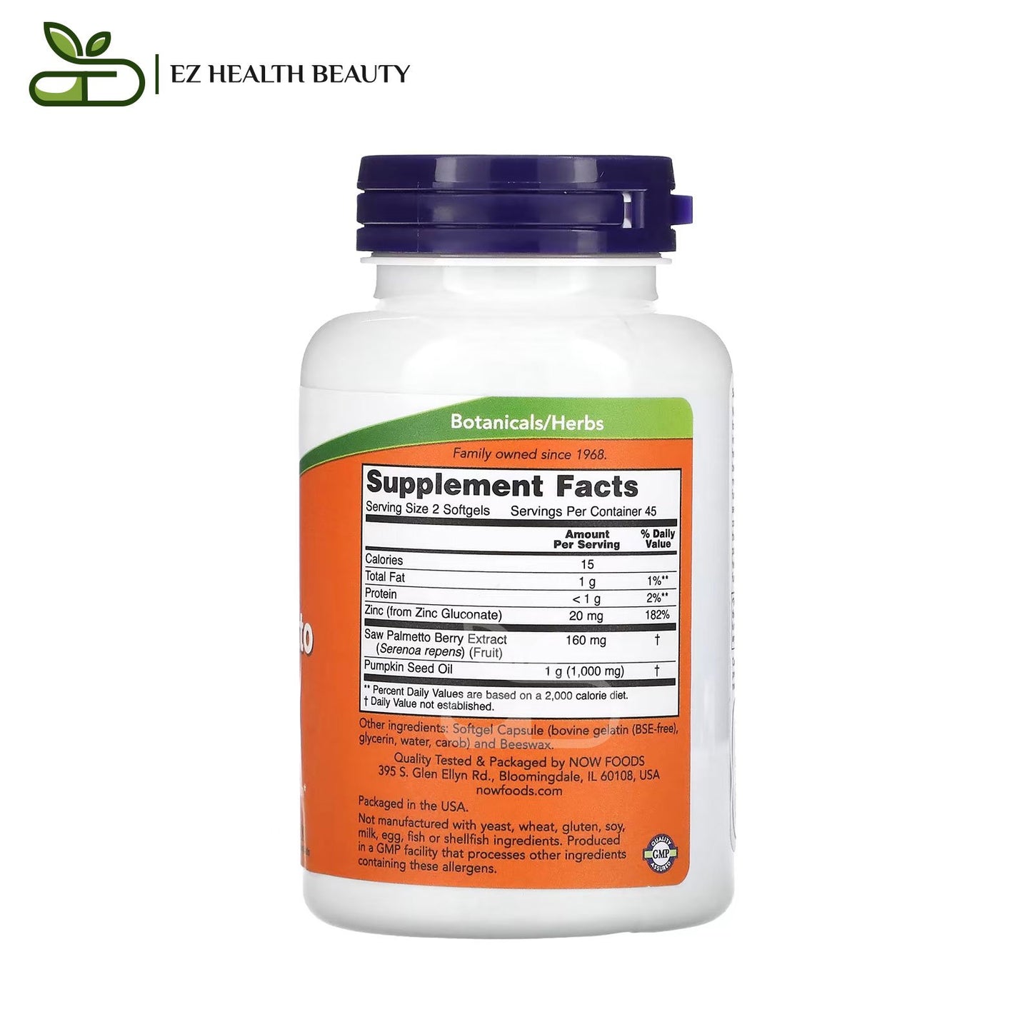 NOW Foods Saw Palmetto Extract 90 Softgels to treat impotence and erectile dysfunction