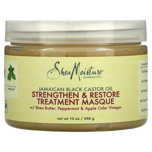 ماسك شيا مويستشر بزيت الخروع SheaMoisture, Jamaican Black Castor Oil mask hair 340 جم