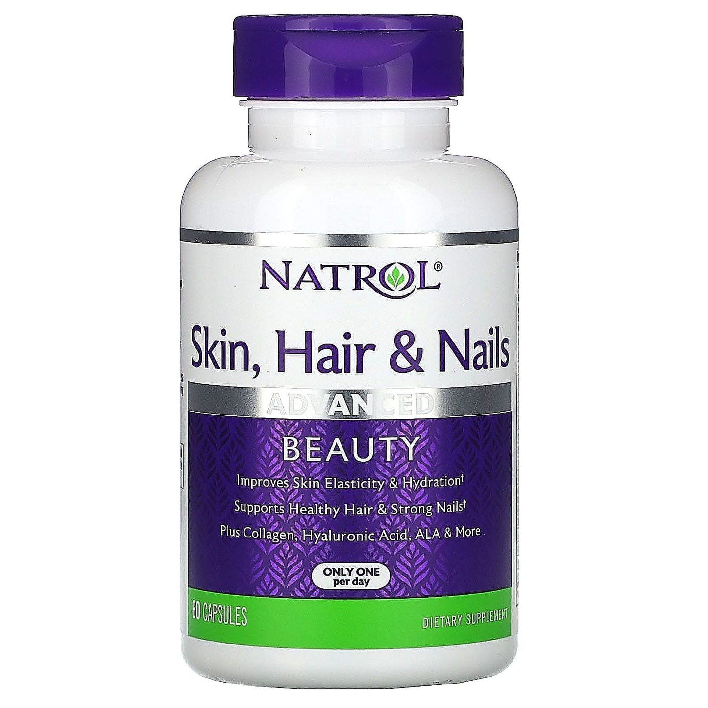 حبوب hair skin nails natrol بتركيبة متطورة للجمال - 60 قرص