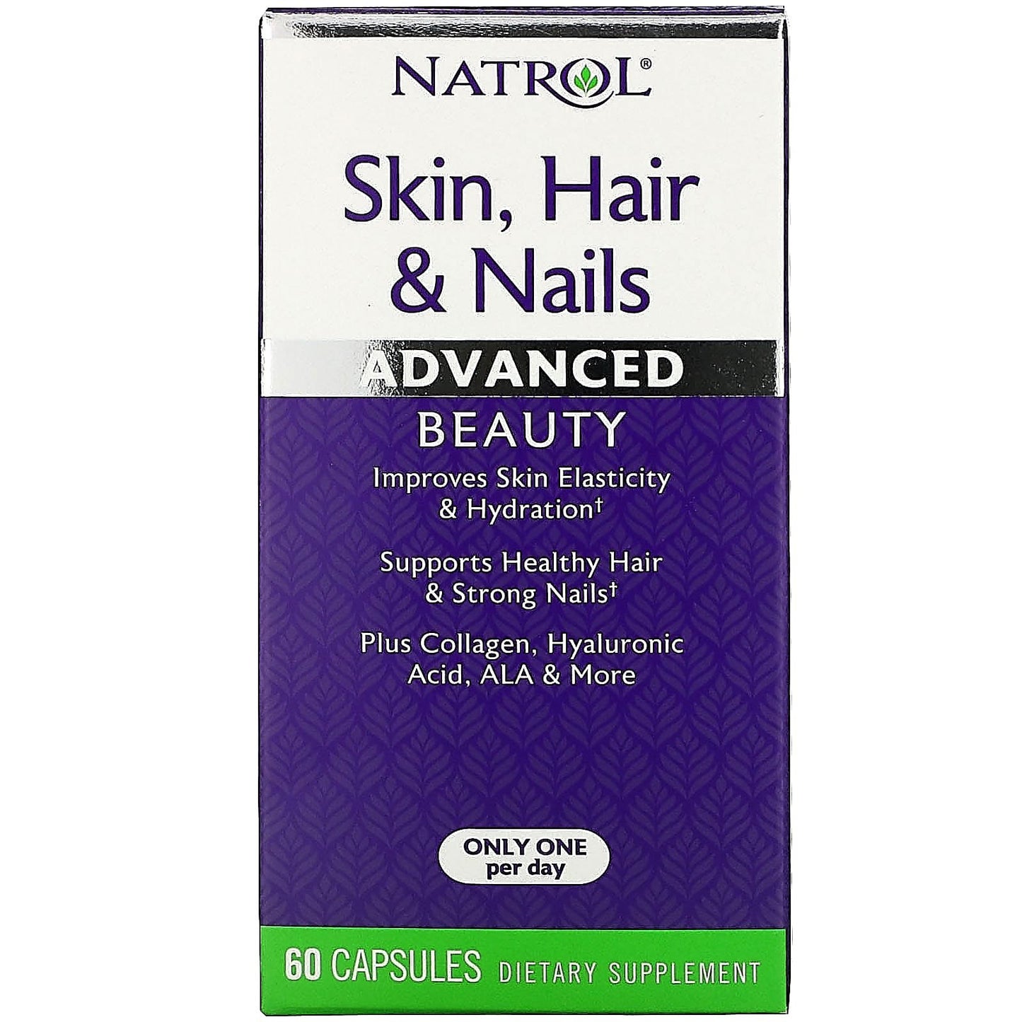 حبوب hair skin nails natrol بتركيبة متطورة للجمال - 60 قرص