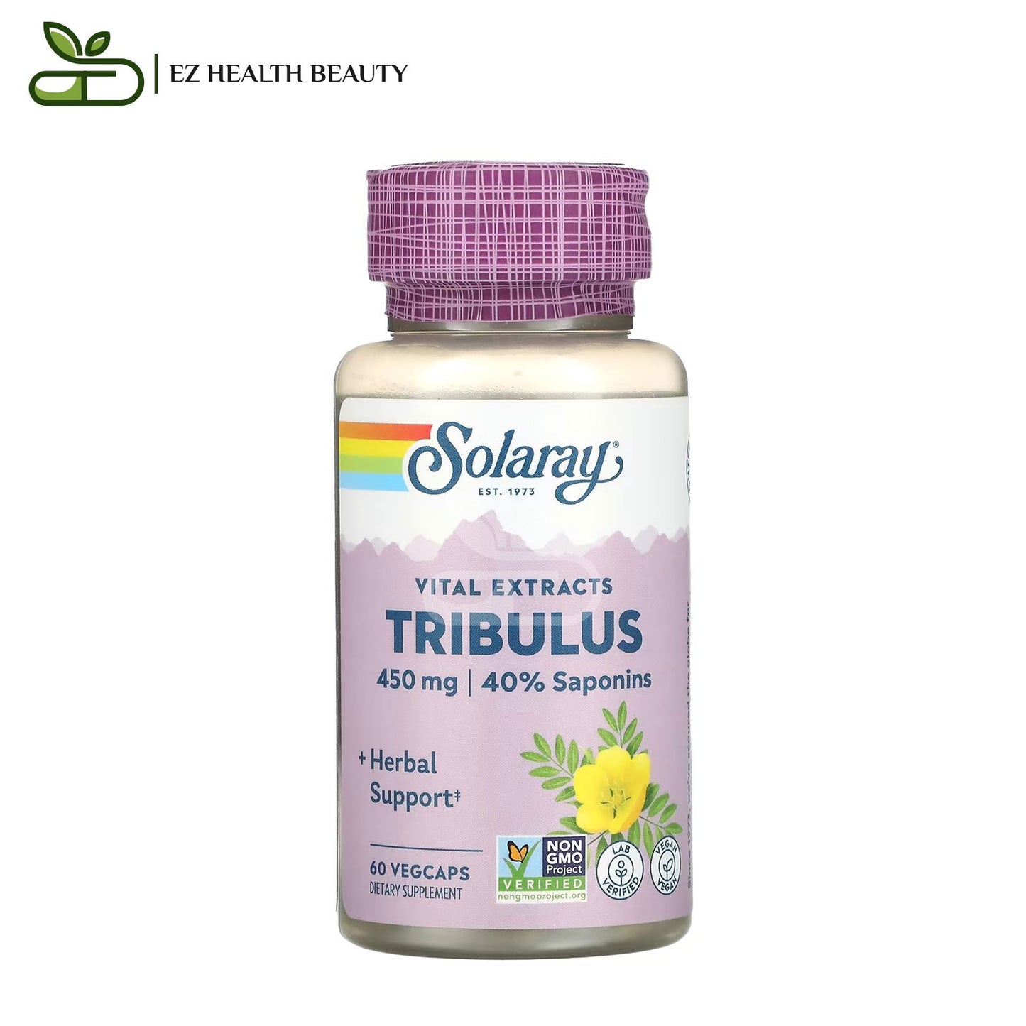 Solaray Tribulus 450 mg, 60 VegCaps to stimulate testosterone