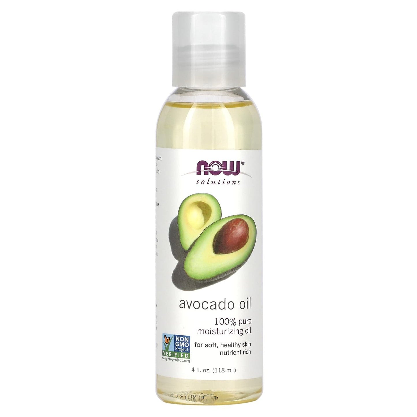 زيت الافوكادو ناو فودز NOW foods avocado oil لتغذية البشرة والشعر حجم 118 مل