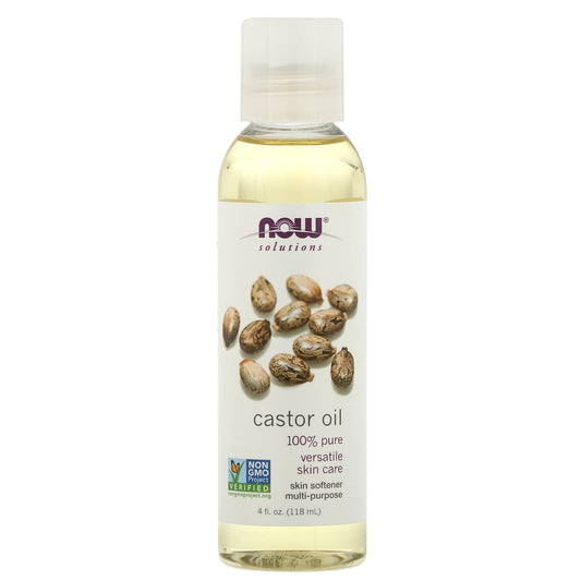 Now food Solutions castor Oil 100% pure oil - 4 fl oz (118 ml)