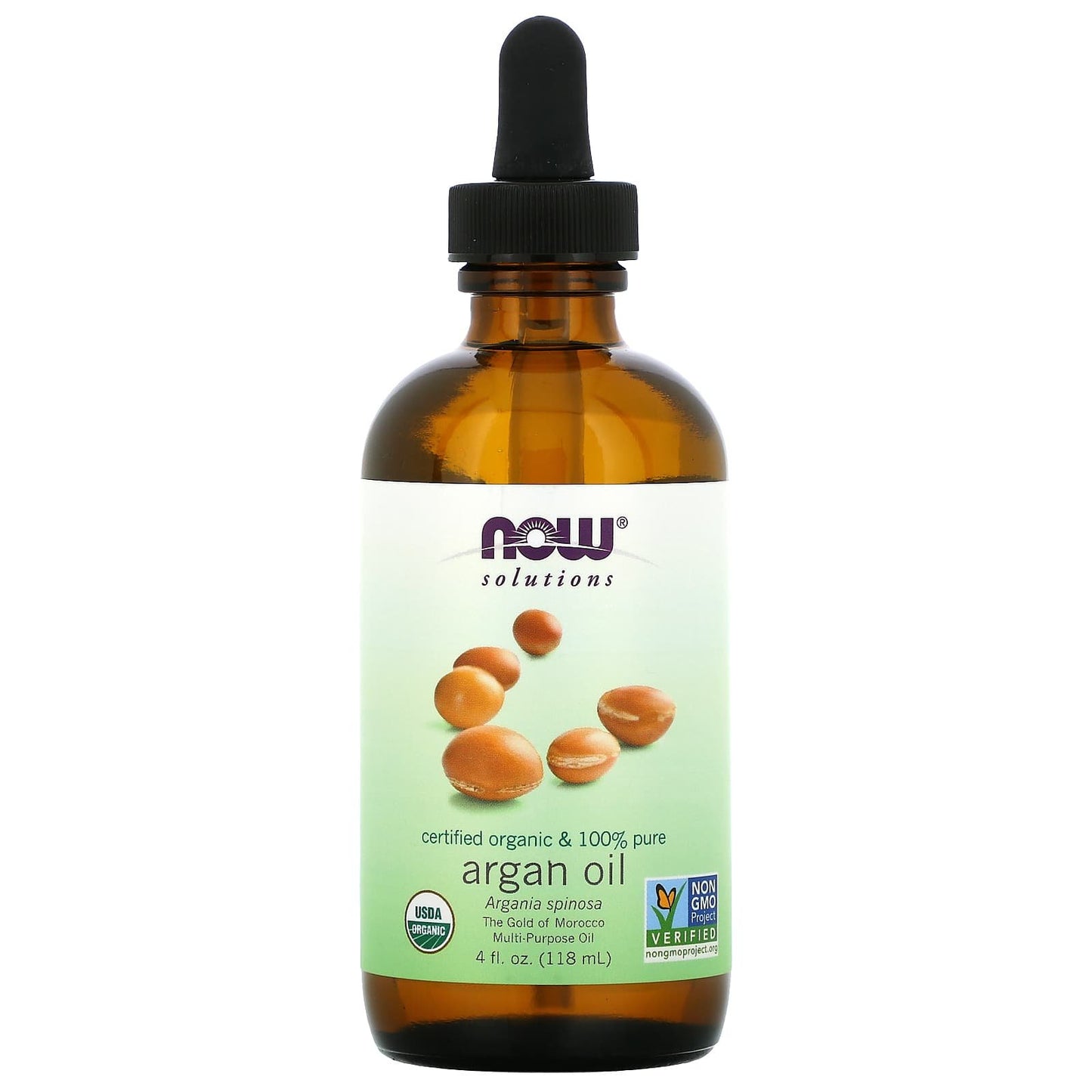 Now food Solutions argan Oil 100% pure oil - 4 fl oz (118 ml)