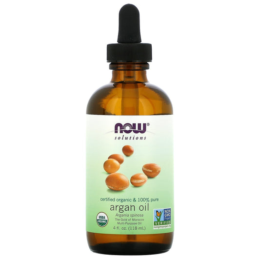 زيت الأرغان لدعم صحة الشعر والبشرة Argan Oil NOW Foods 118 مل