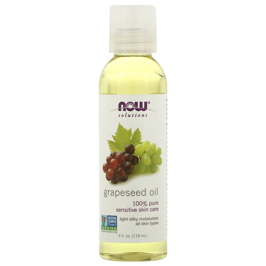 NOW Foods NOW Foods Solutions Grapeseed Oil sensitive skin care - 4 fl oz (118 ml)