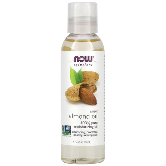 زيت اللوز الحلو لتحسين صحة البشرة ناو فودز Sweet Almond Oil NOW Foods 118 مل