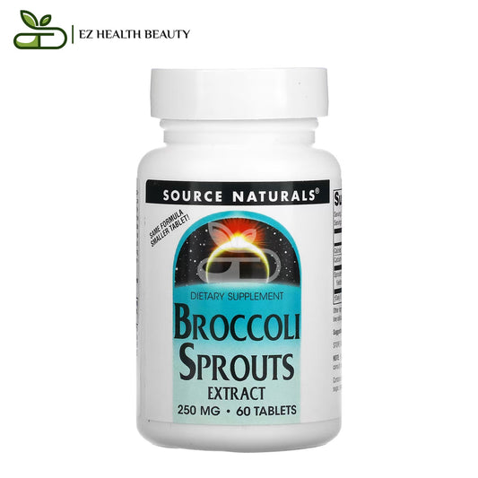 مكمل براعم البروكلي سورس ناتورالز لتحسين الصحة العامة 250 مجم 60 قرصًا Source Naturals Broccoli Sprout Extract