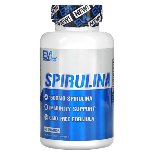 EVLution Nutrition spirulina 500 immunity tablets - 180 tablets