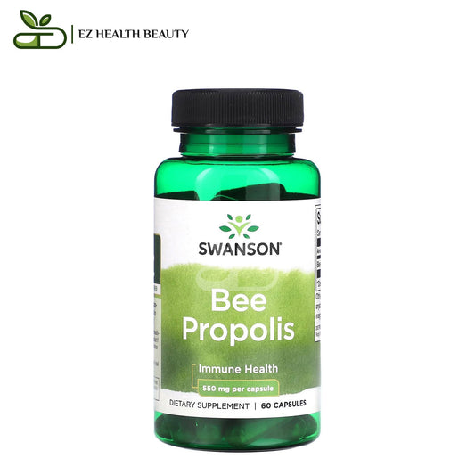 حبوب عكبر النحل لدعم جهاز المناعة 550 مجم 60 كبسولة Bee Propolis Swanson