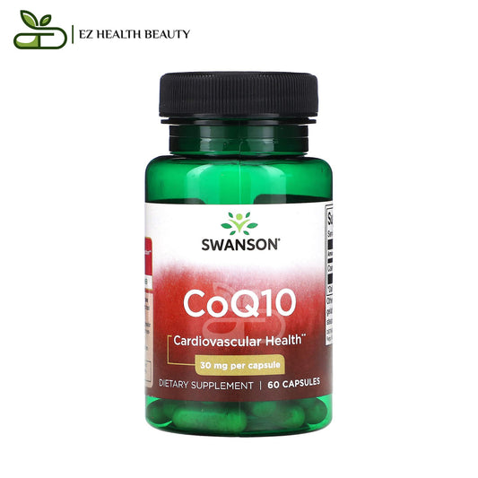 Swanson CoQ10 30 mg, 60 Capsules to Support Cardiovascular Health