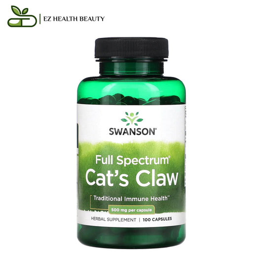 Full Spectrum Cat's Claw Capsules Supports joint integrity and flexibility Swanson 500 mg 100 Capsules