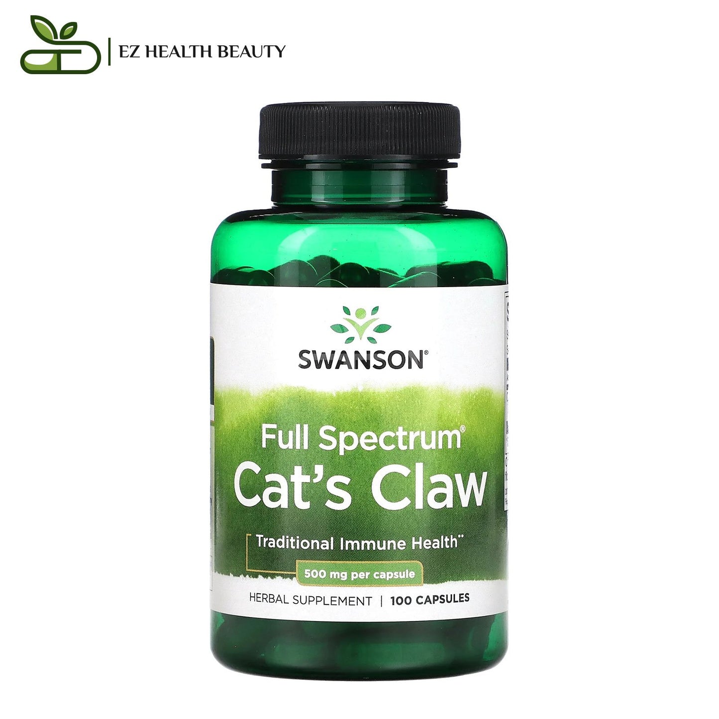 حبوب مخلب القط لعلاج التهابات المفاصل 500 مجم 100 كبسولة Full Spectrum Cat's Claw Swanson