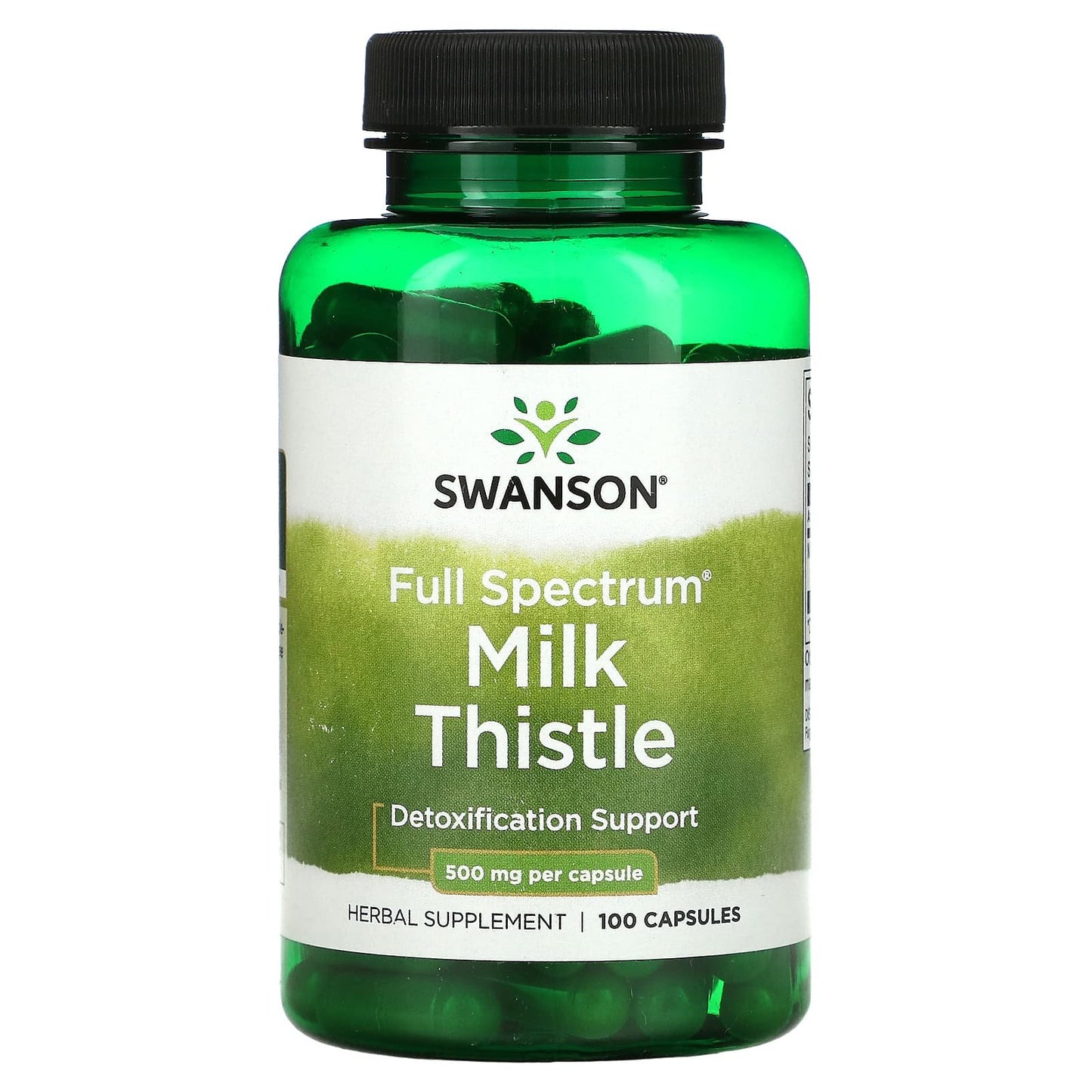 Swanson milk thistle tablets for detoxification support - 100 tablets