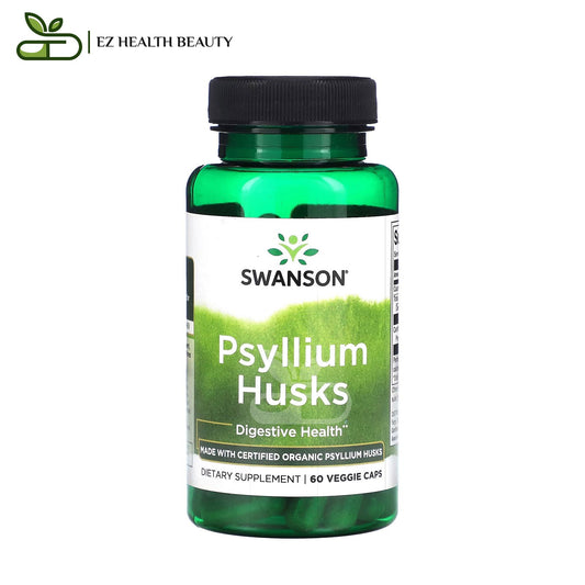 Swanson Psyllium Husks 60 Veggie Caps for improving digestive health