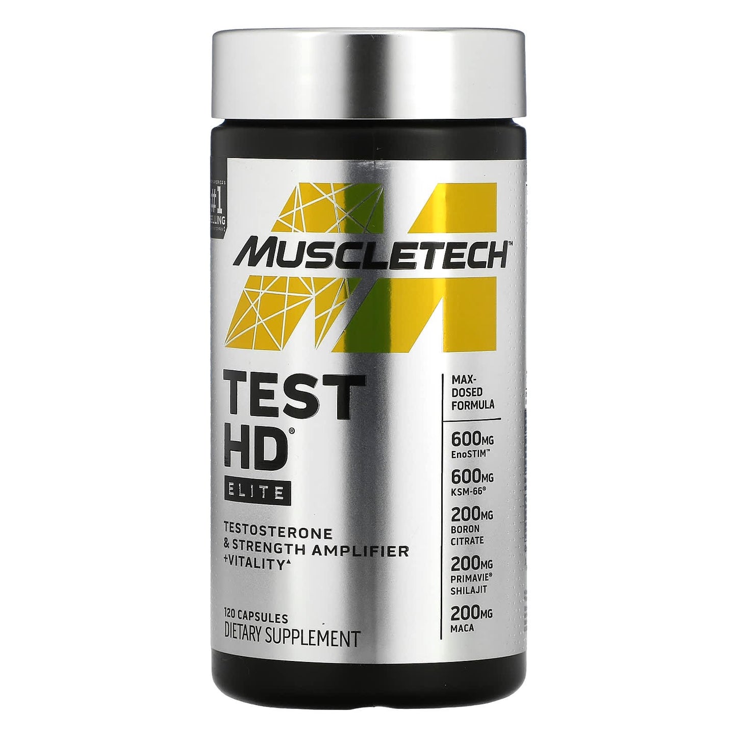 Test HD Elite Caps MuscleTech testosterone & strength amplifier 120 Capsules