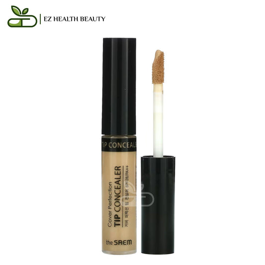 The Saem Cover Perfection Tip Concealer SPF 28 PA++, 1.5 Natural Beige, 0.23 oz