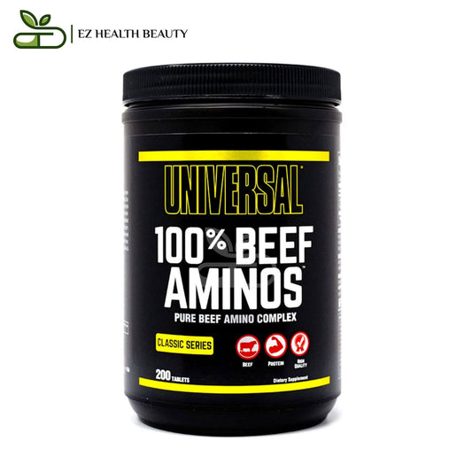 مكمل امينو بيف يونيفرسال لبناء العضلات 400 قرص | Universal Nutrition beef amino