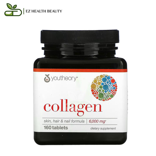 Collagen Youtheory Pills For Hair, Nails and Skin 1,000 mg 160 Tablets