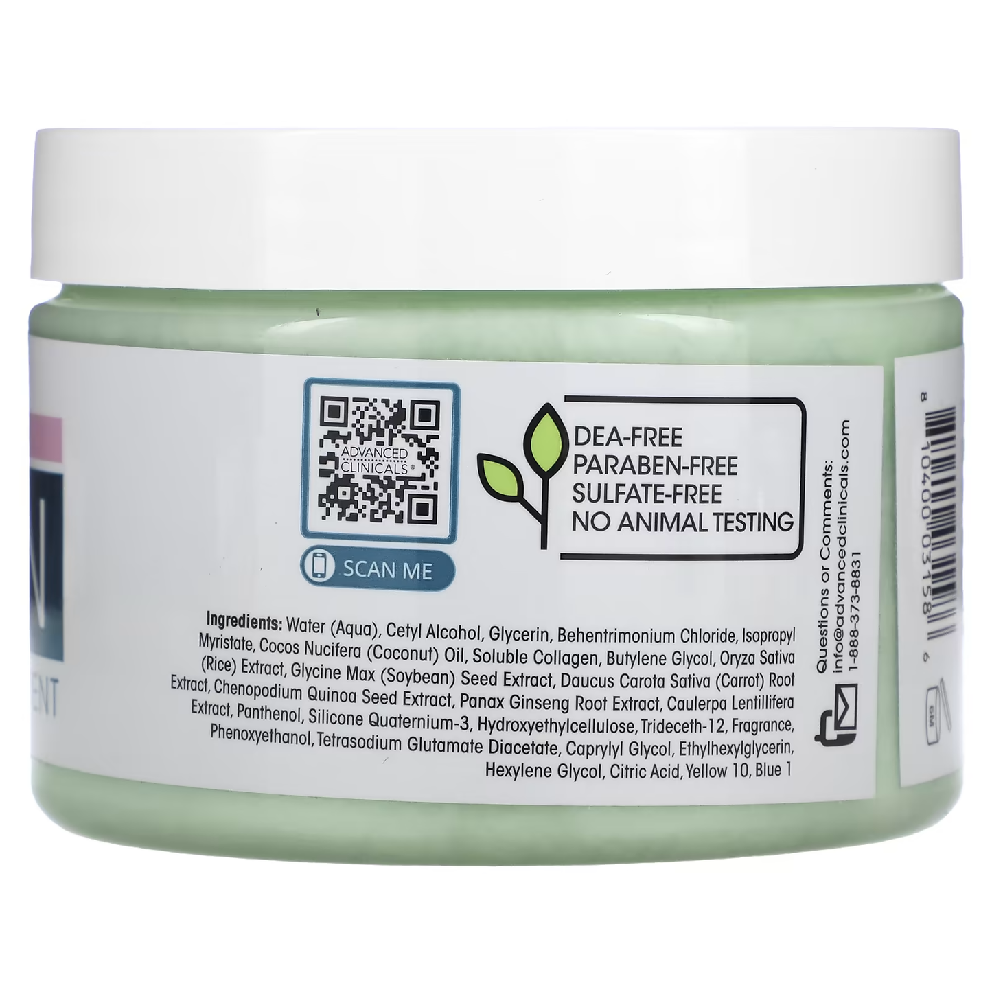 Advanced Clinicals Collagen Boost Hair Treatment 340 g