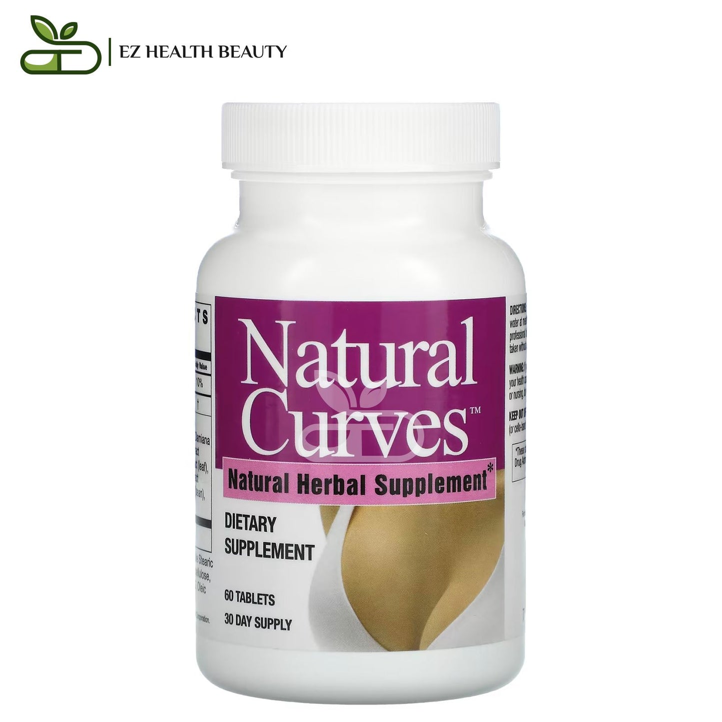 حبوب ناتشورال كيرفز لتكبير الثدي 60 كبسولة natural curves