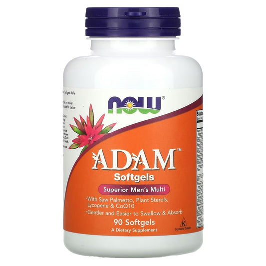 Now foods ADAM softgels superior men's multivitamin testosterone from now foods - 90 softgels