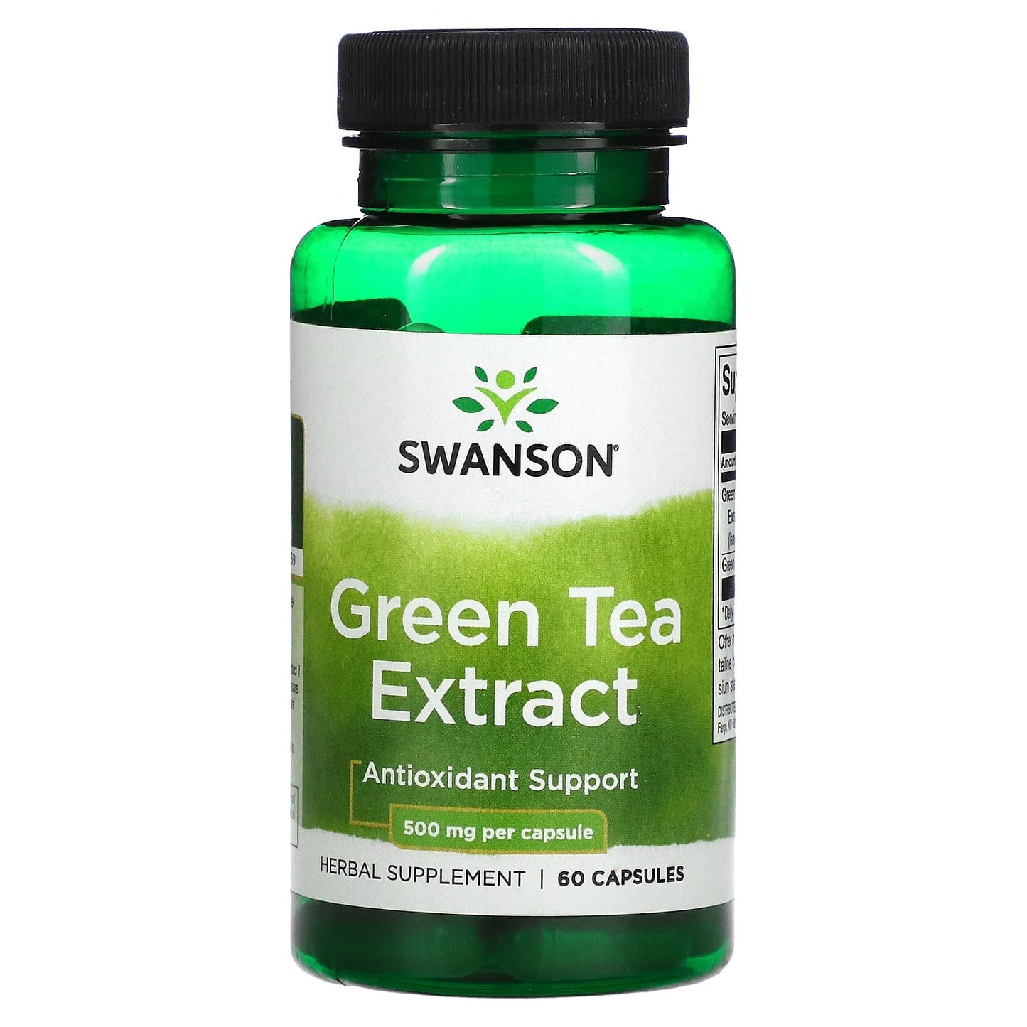 Swanson green tea extract capsules for weight loss - 60 capsules