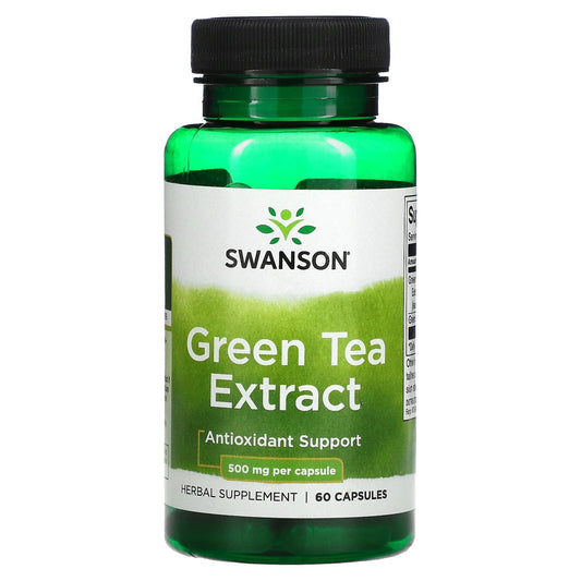 حبوب جرين تي للتخسيس وحرق الدهون Swanson green tea extract عدد 100 كبسولة بتركيز 315 ملجم