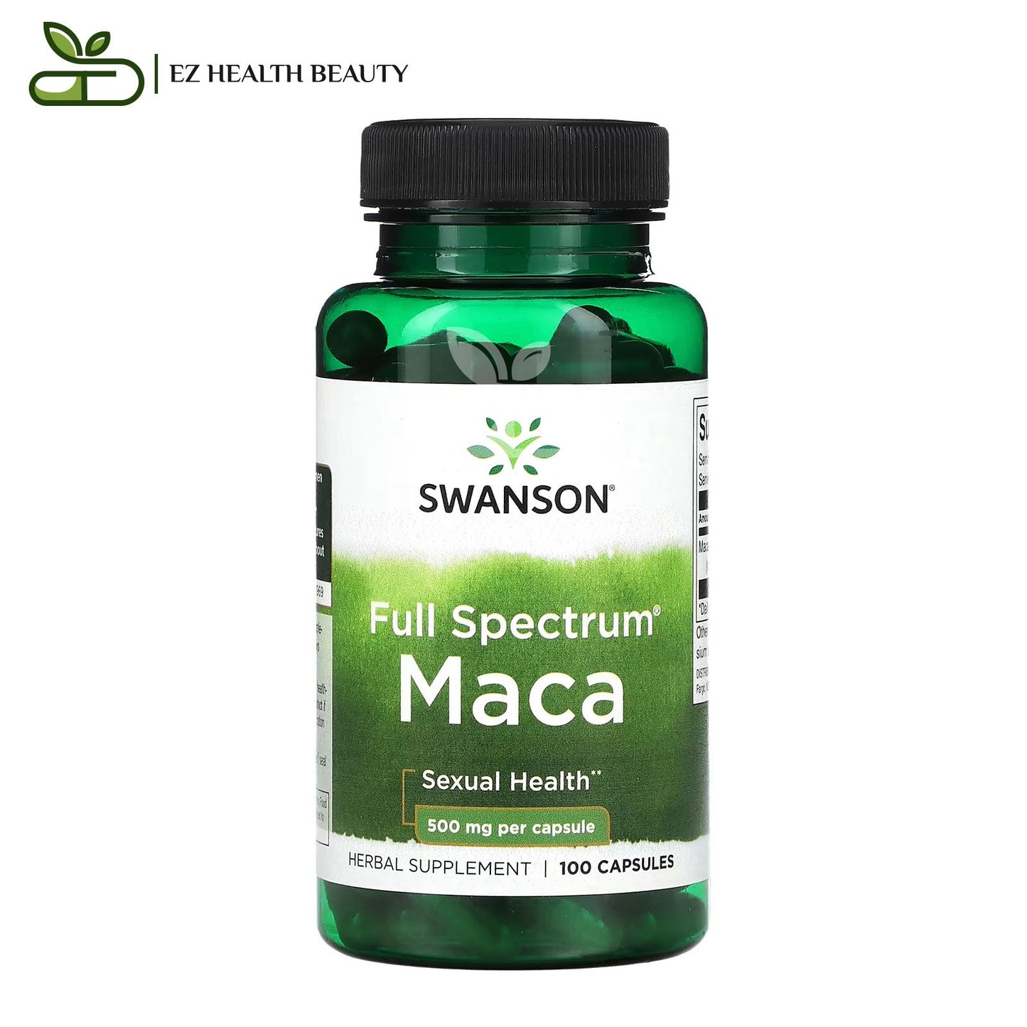 سوانسون فيتامين maca لتحسين الصحة الجنسية 500 مجم 60 كبسولة swanson maca capsules